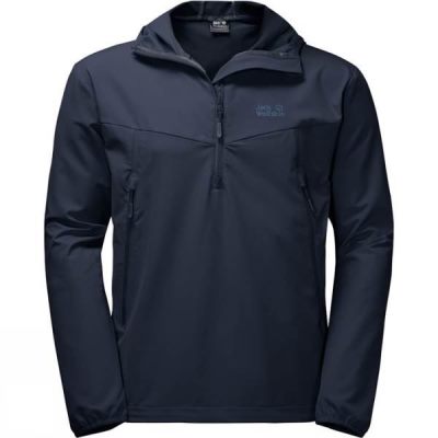 Jack Wolfskin Turbulence Smock - Férfi Dzseki - Sötétkék (Magyarország SRB935682)